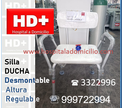 Silla Ducha Desmontable Altura Regulable